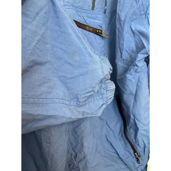 Vintage Sports Club Perth Pullover Windbreaker Jacket Mens XL Blue Black Nylon R - Picture 7 of 8